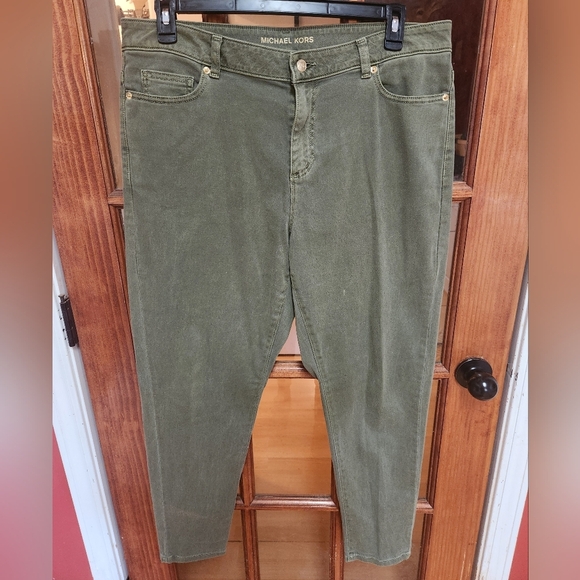 Michael Kors Forest Green Pants - Picture 1 of 6